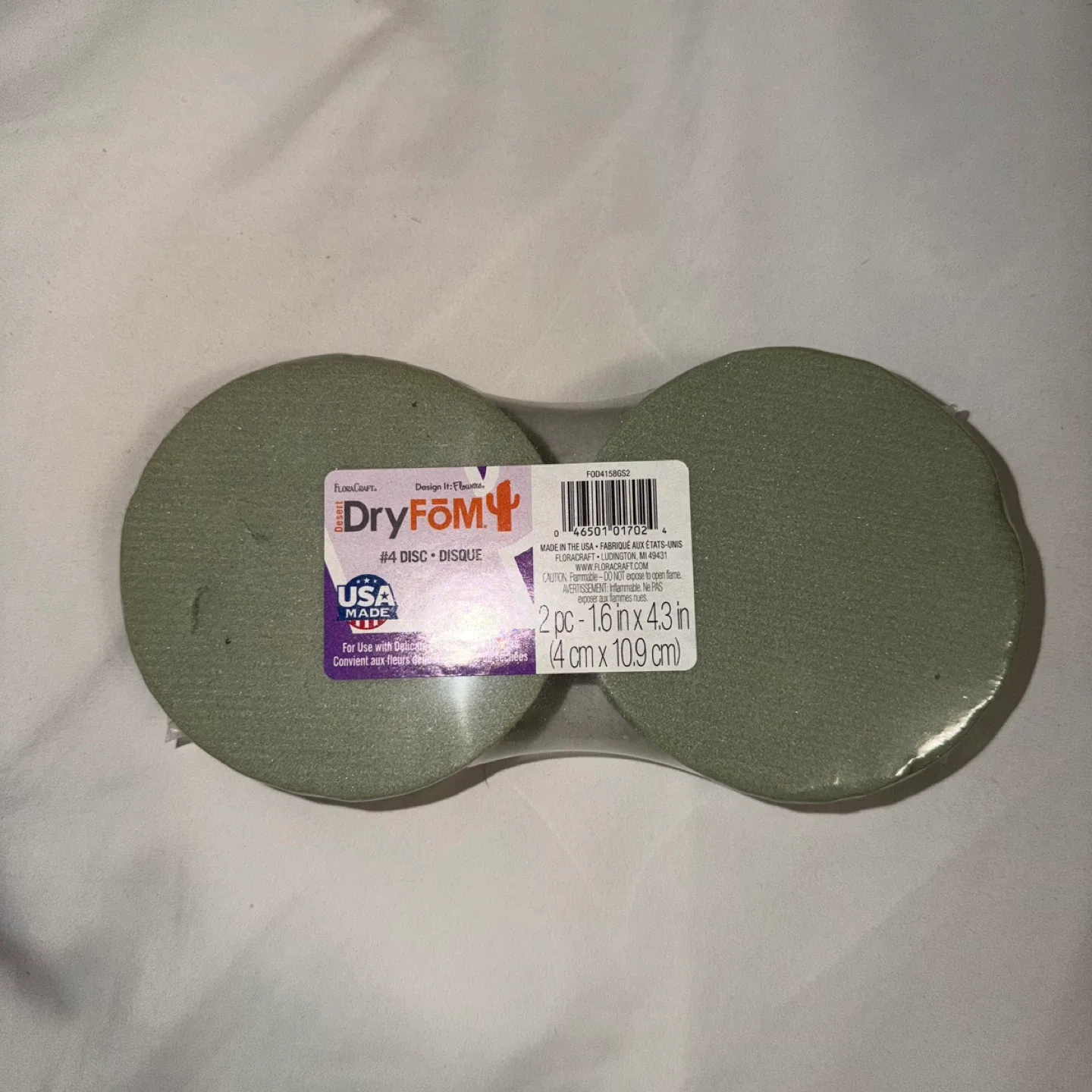 FloraCraft DryFōM #4 Disc Disque, 2-Pack