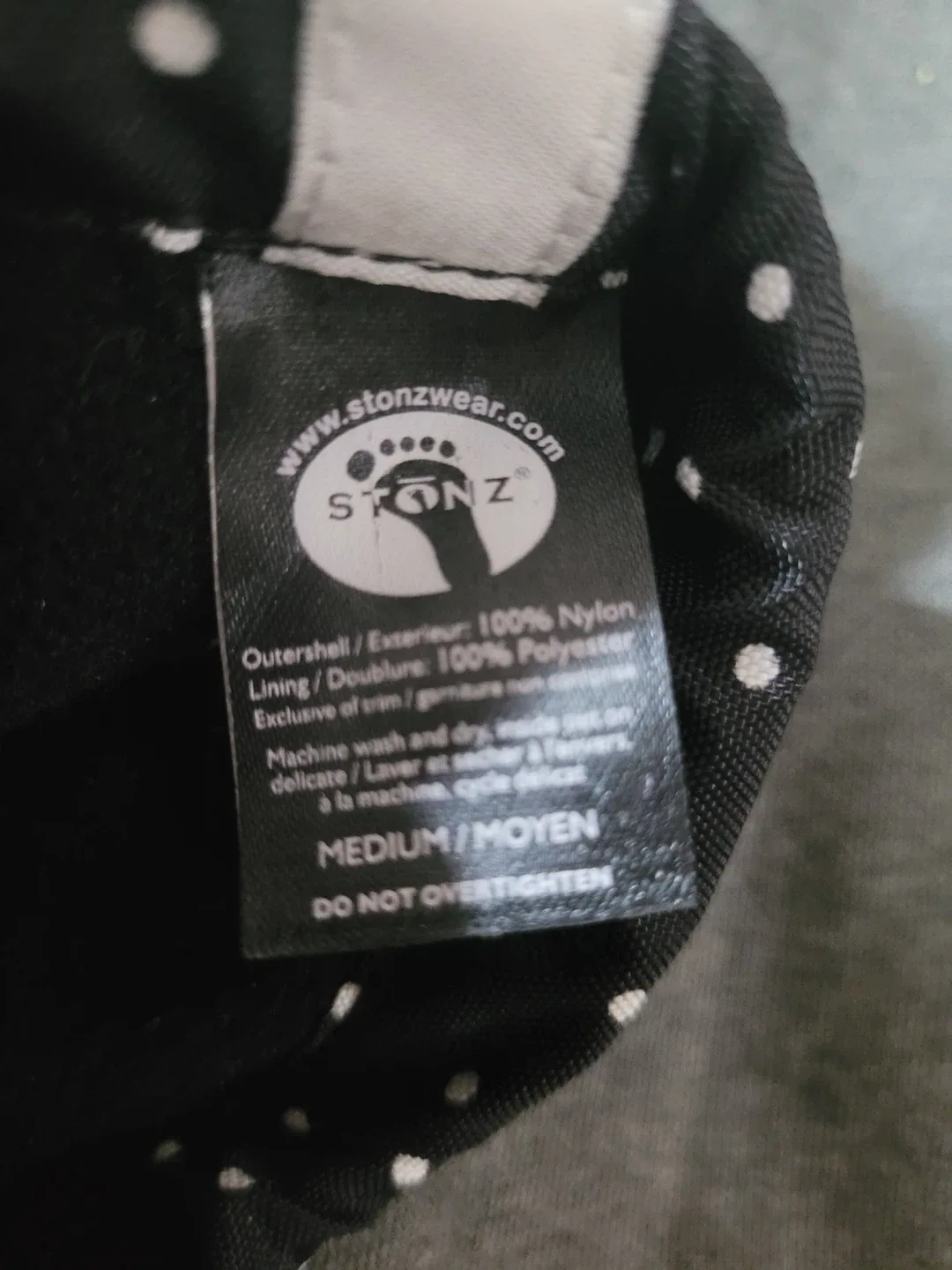 Stonz Black Polka Dot Booties - Medium toddler size image indicator(2)