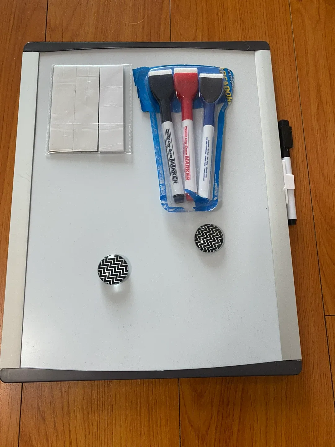 Whiteboard with Markers and Magnets