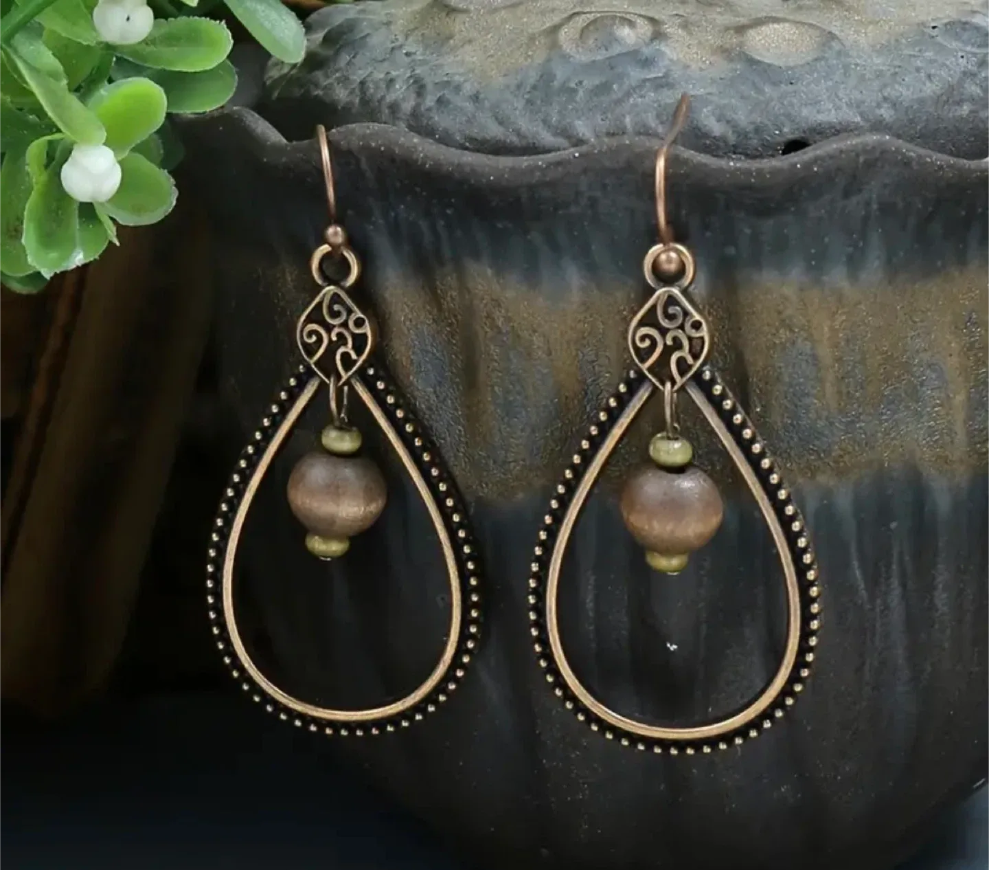 Flower & Dragonfly Drop/Stud Earrings image indicator(8)