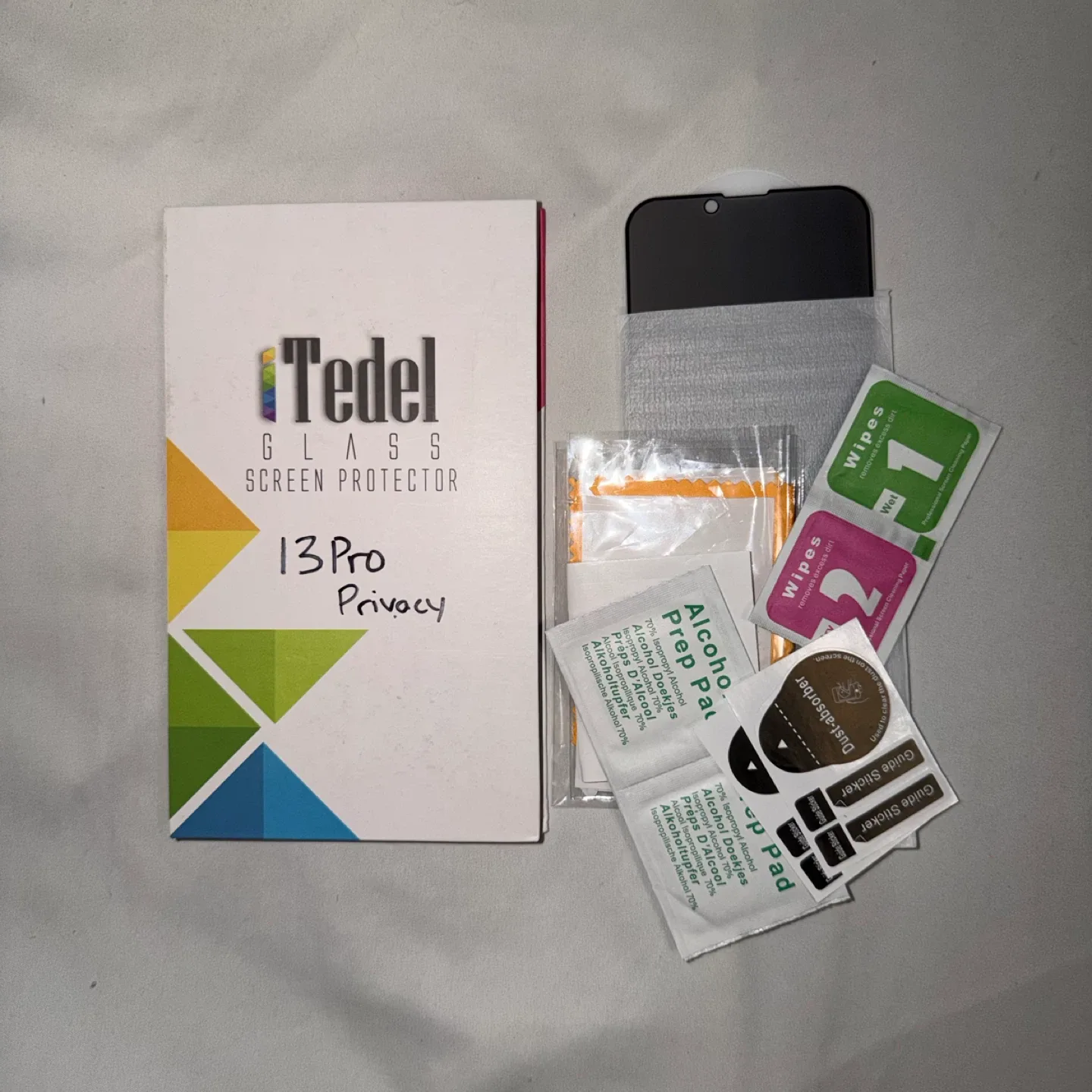 1pc iPhone 13 Pro Tedel Glass Privacy Screen Protector