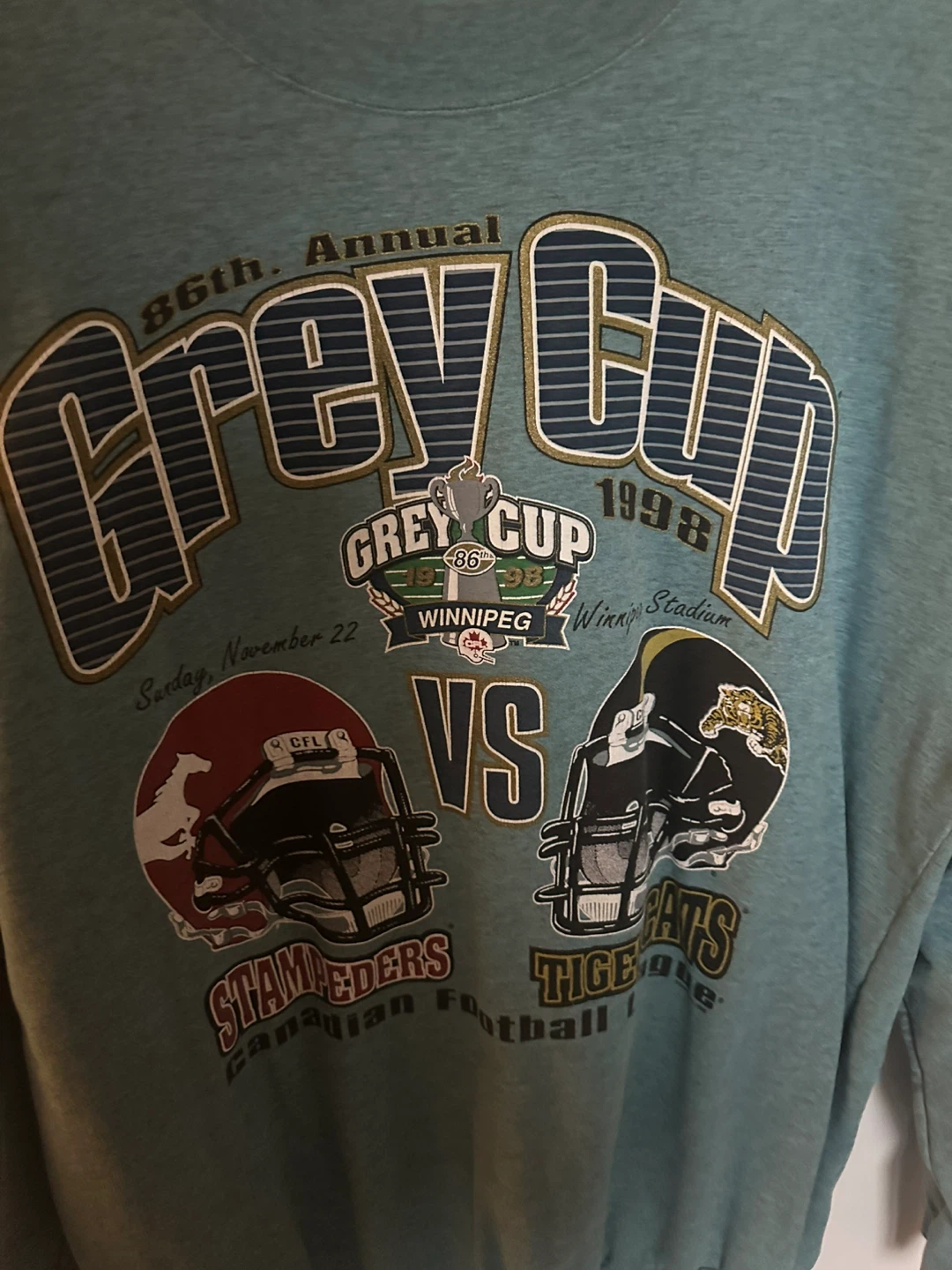Vintage 1998 Grey Cup Crewneck Sweatshirt Calgary vs Hamilton - photo 5