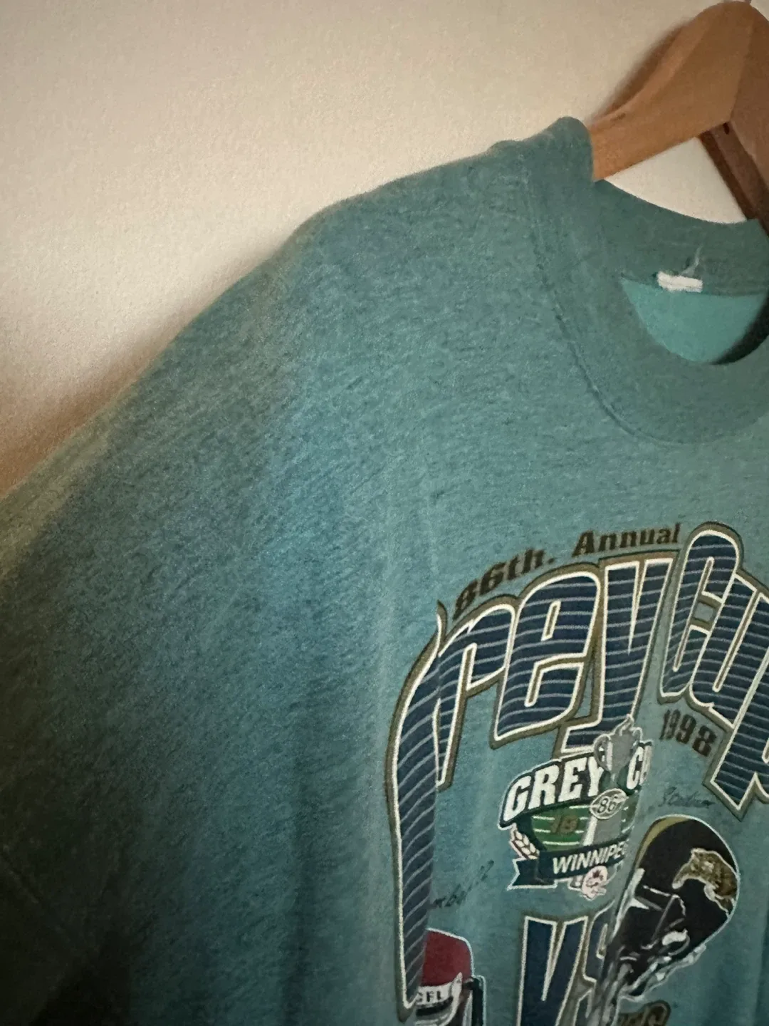 Vintage 1998 Grey Cup Crewneck Sweatshirt Calgary vs Hamilton image indicator(7)