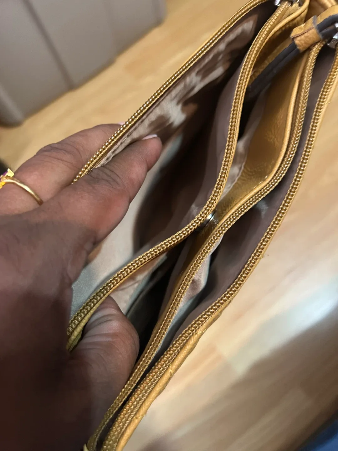 Nine West Crossbody Bag - Quilted Tan image indicator(4)