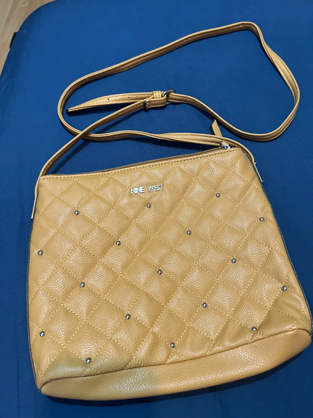 Nine West Crossbody Bag - Quilted Tan