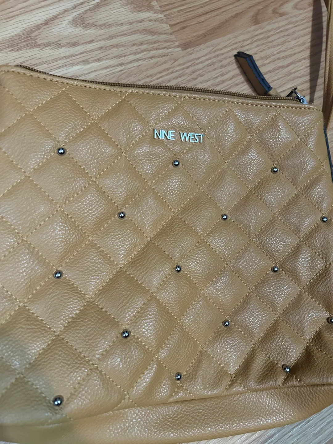 Nine West Crossbody Bag - Quilted Tan image indicator(5)