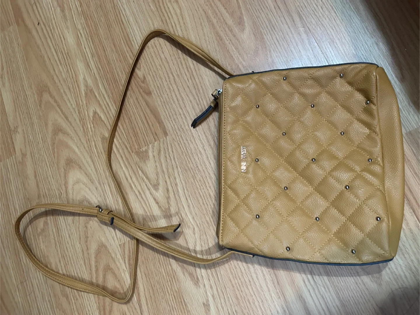 Nine West Crossbody Bag - Quilted Tan image indicator(6)