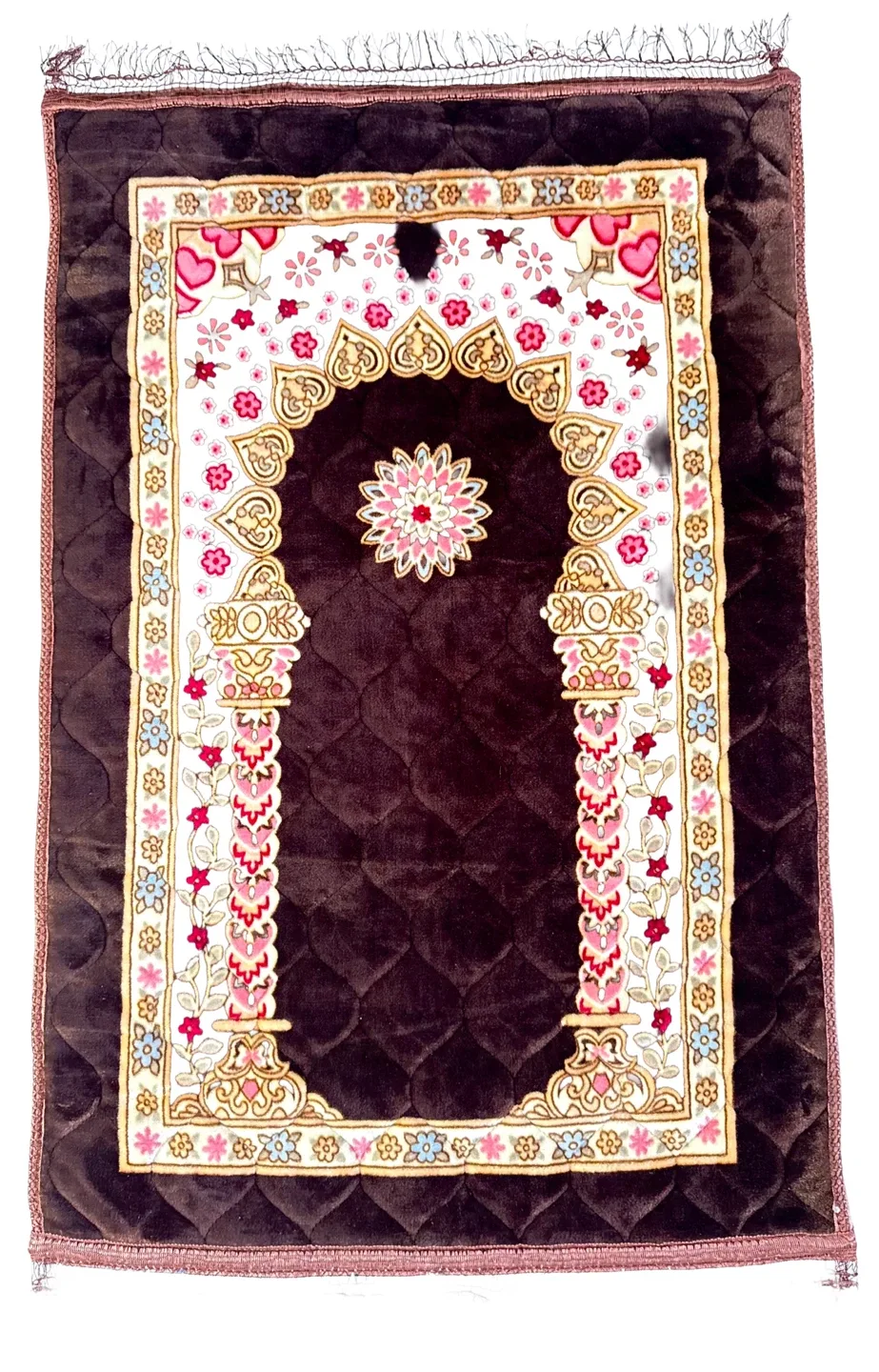 Premium Muslim Prayer Rug - 80x120cm Cotton Prayer Mat image indicator(3)