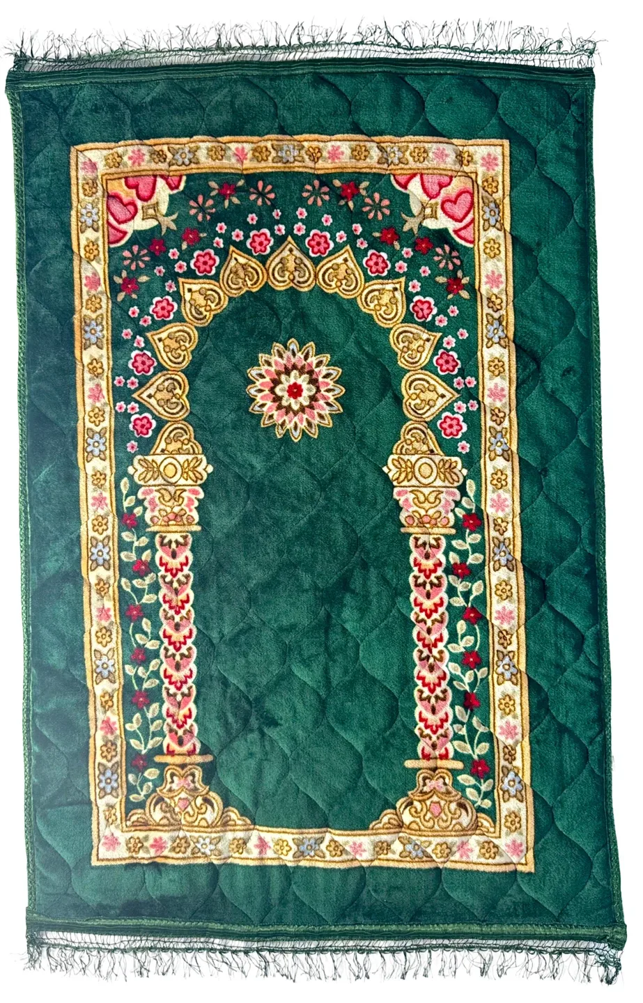 Premium Muslim Prayer Rug - 80x120cm Cotton Prayer Mat image indicator(4)