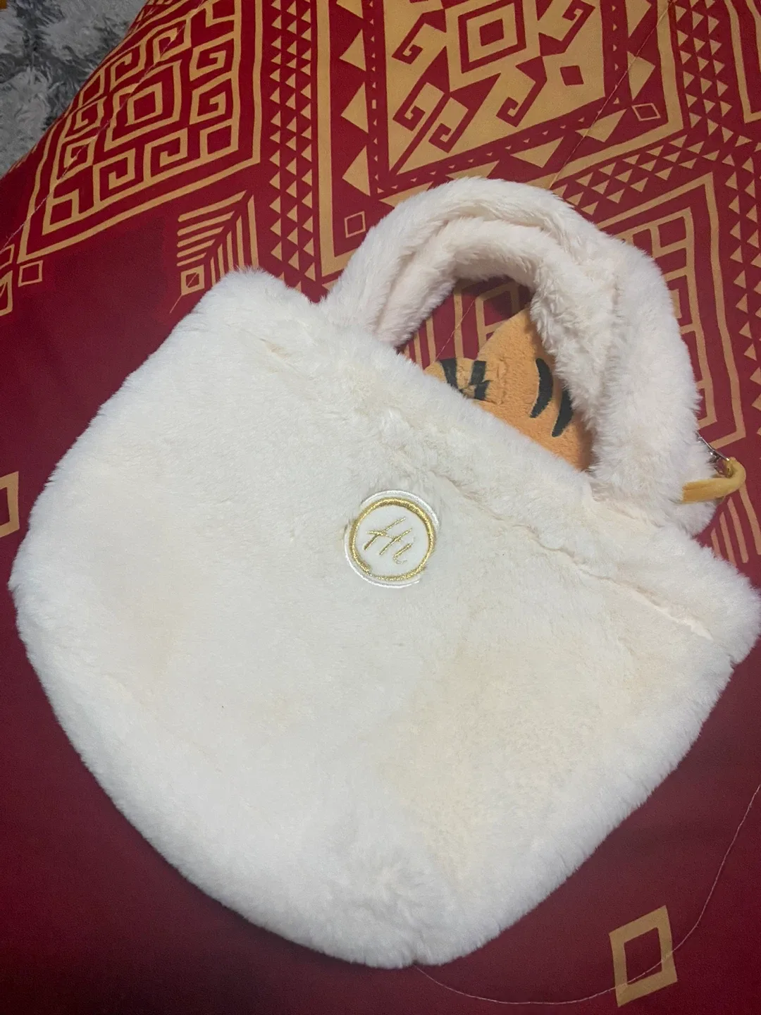 Fluffy White Tote Bag