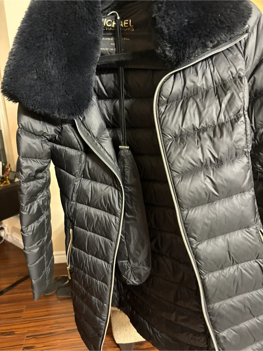 Michael Kors Black Puffer Coat image indicator(2)