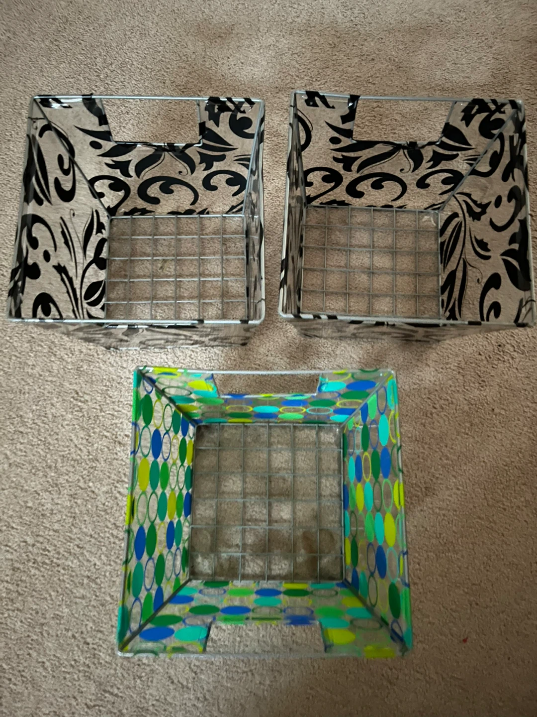 Set of 3 Decorative Storage Bins - photo 2