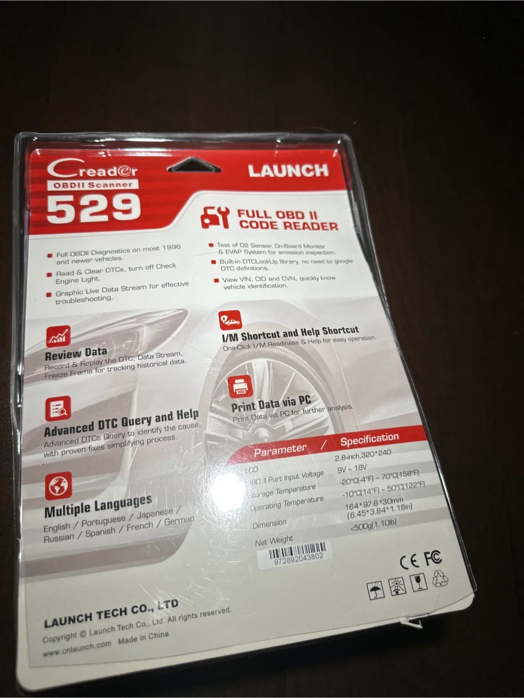 LAUNCH Creader 529 OBDII Scanner Code Reader - New image indicator(2)