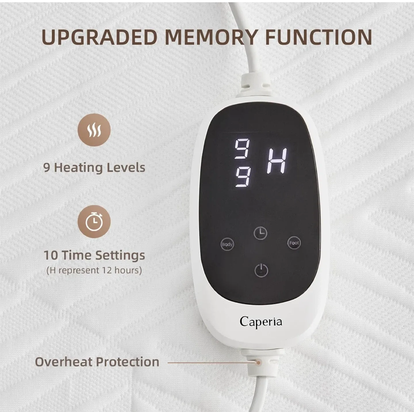 Caperia Heated Mattress Pad, 4 Zone Control image indicator(4)