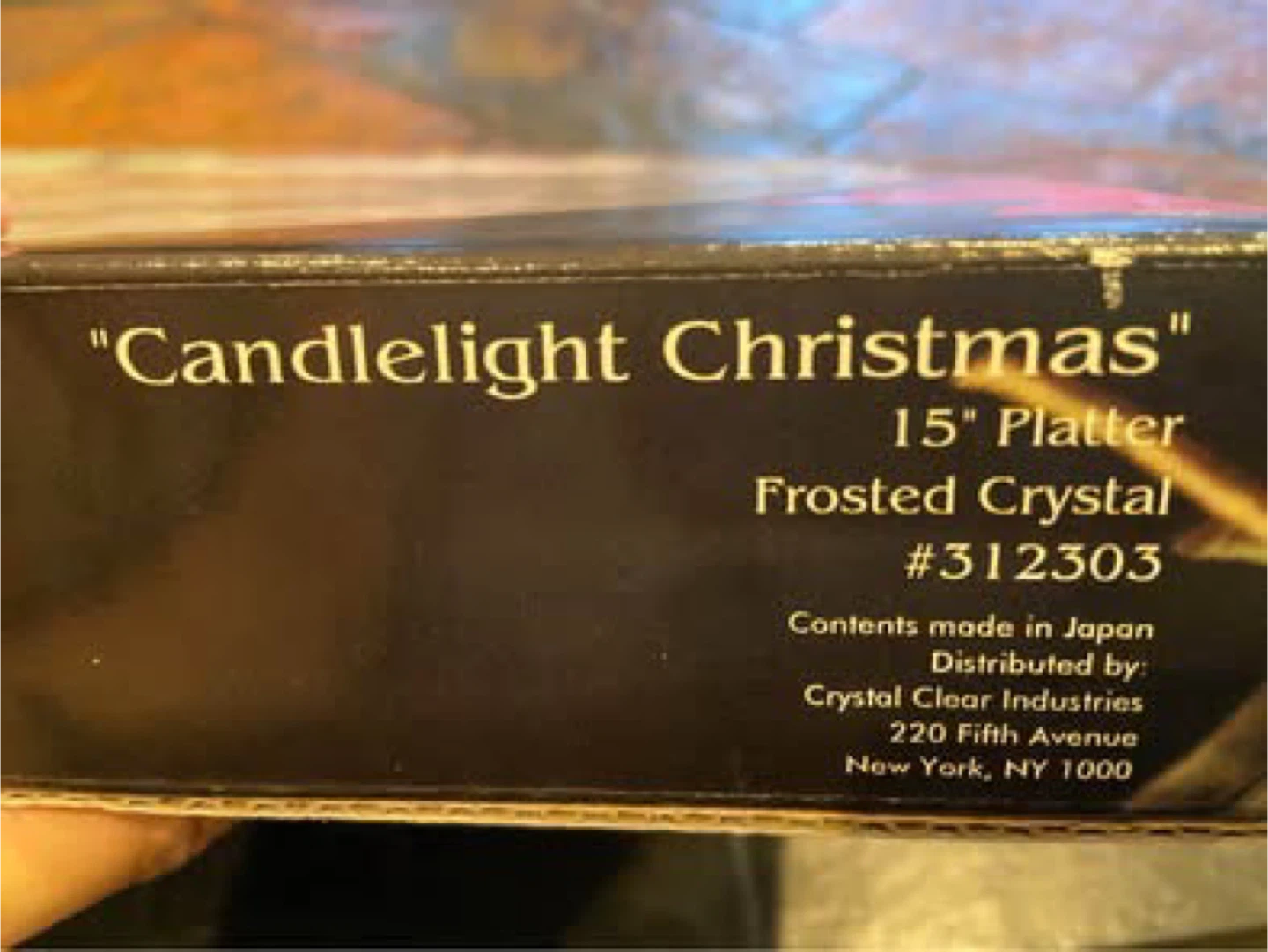 NEW Christmas Crystal Serving Platter - photo 5