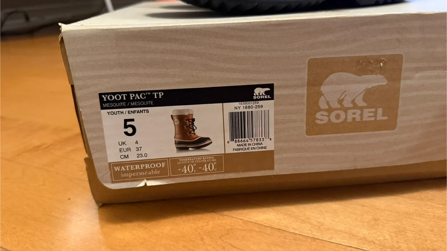 Sorel Yoot Pac TP Youth Winter Boots - Size 5 image indicator(2)