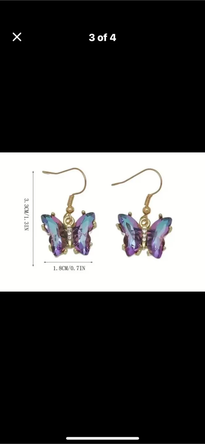 Flower Stud Earrings & Bee Dangle Earrings image indicator(9)