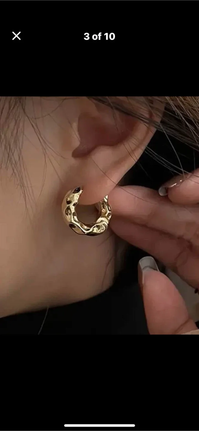 Gold Hoop Earrings - Assorted Styles image indicator(2)
