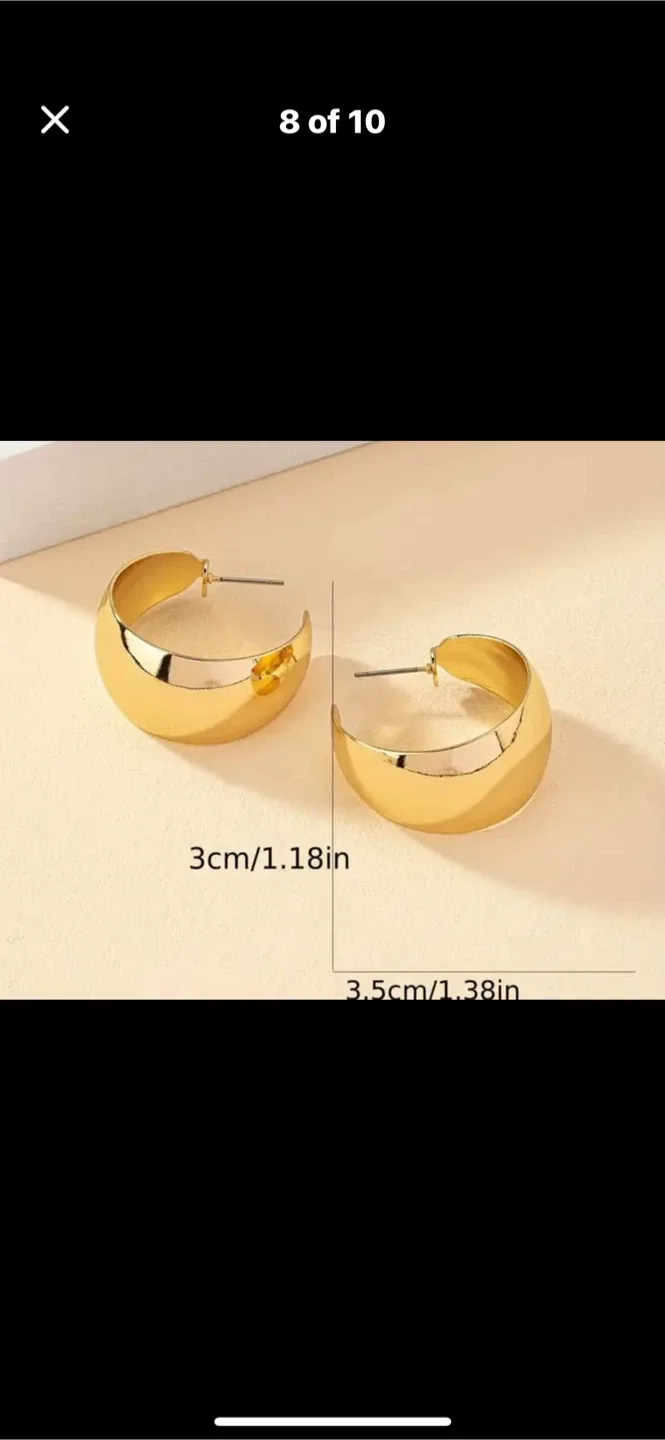 Gold Hoop Earrings - Assorted Styles image indicator(4)
