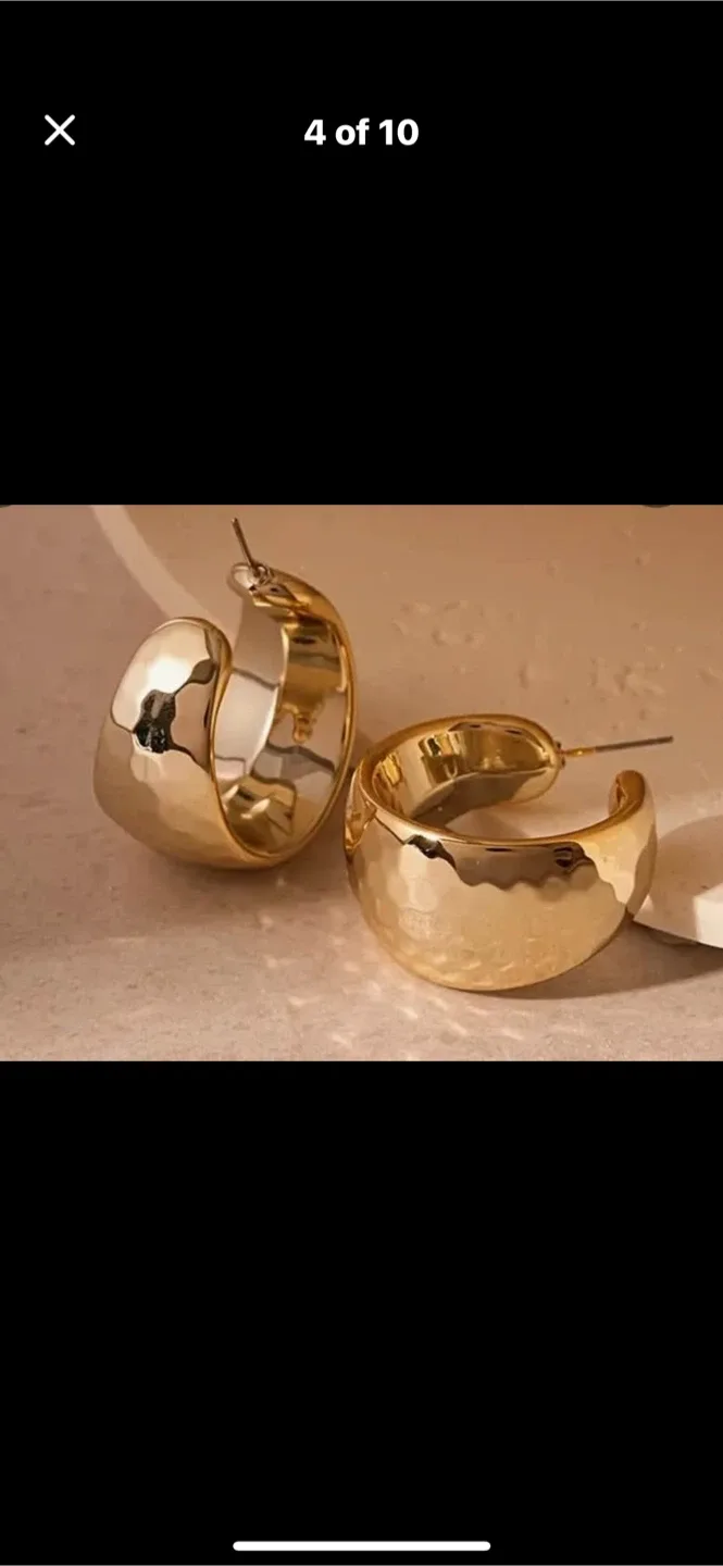 Gold Hoop Earrings - Assorted Styles