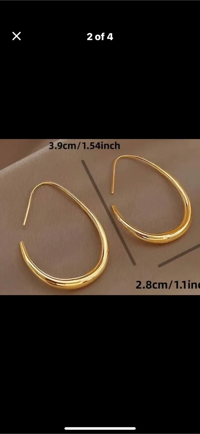 Gold Hoop Earrings - Assorted Styles image indicator(9)