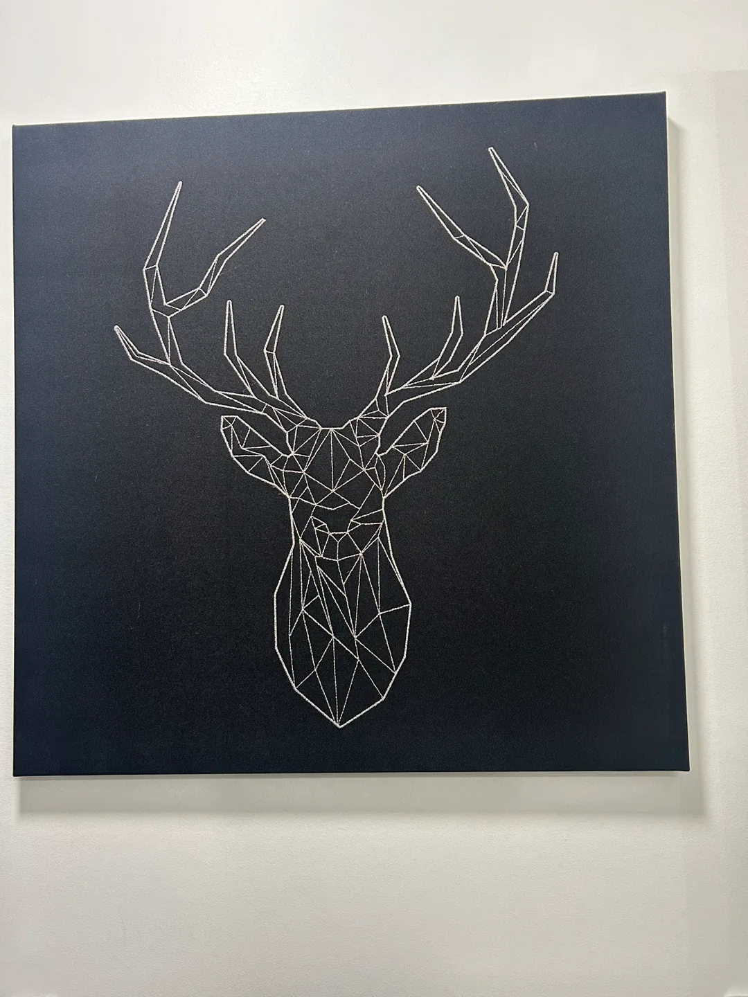 Geometric Deer Head Wall Art canvas