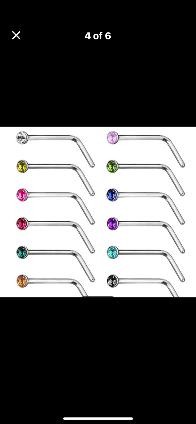 Nose Studs Set - Multi-Color image indicator(4)