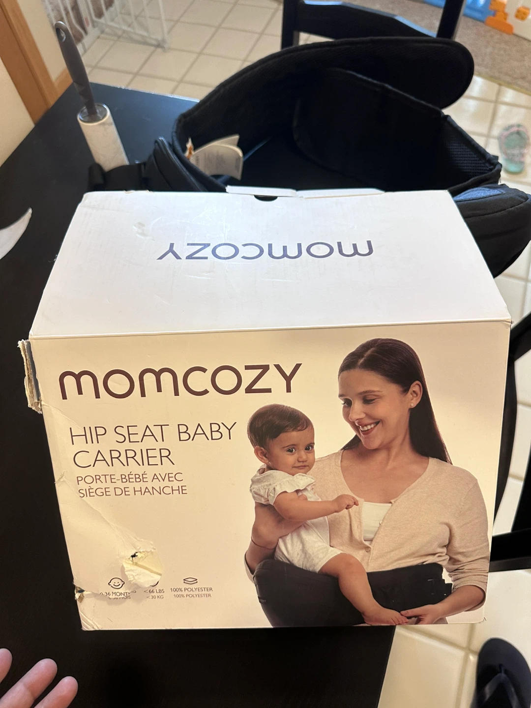 Momcozy Hip Seat Baby Carrier - Black