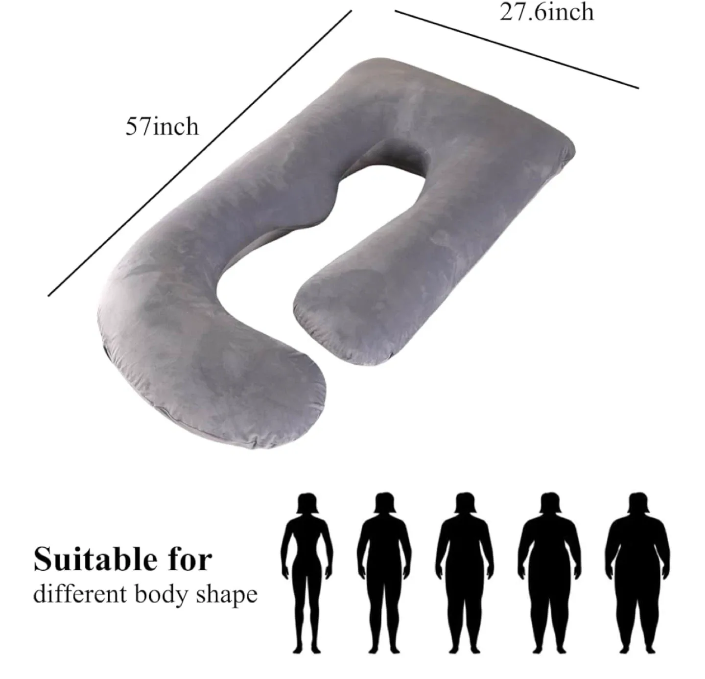 U-Shaped Pregnancy Pillow - Full Body Support