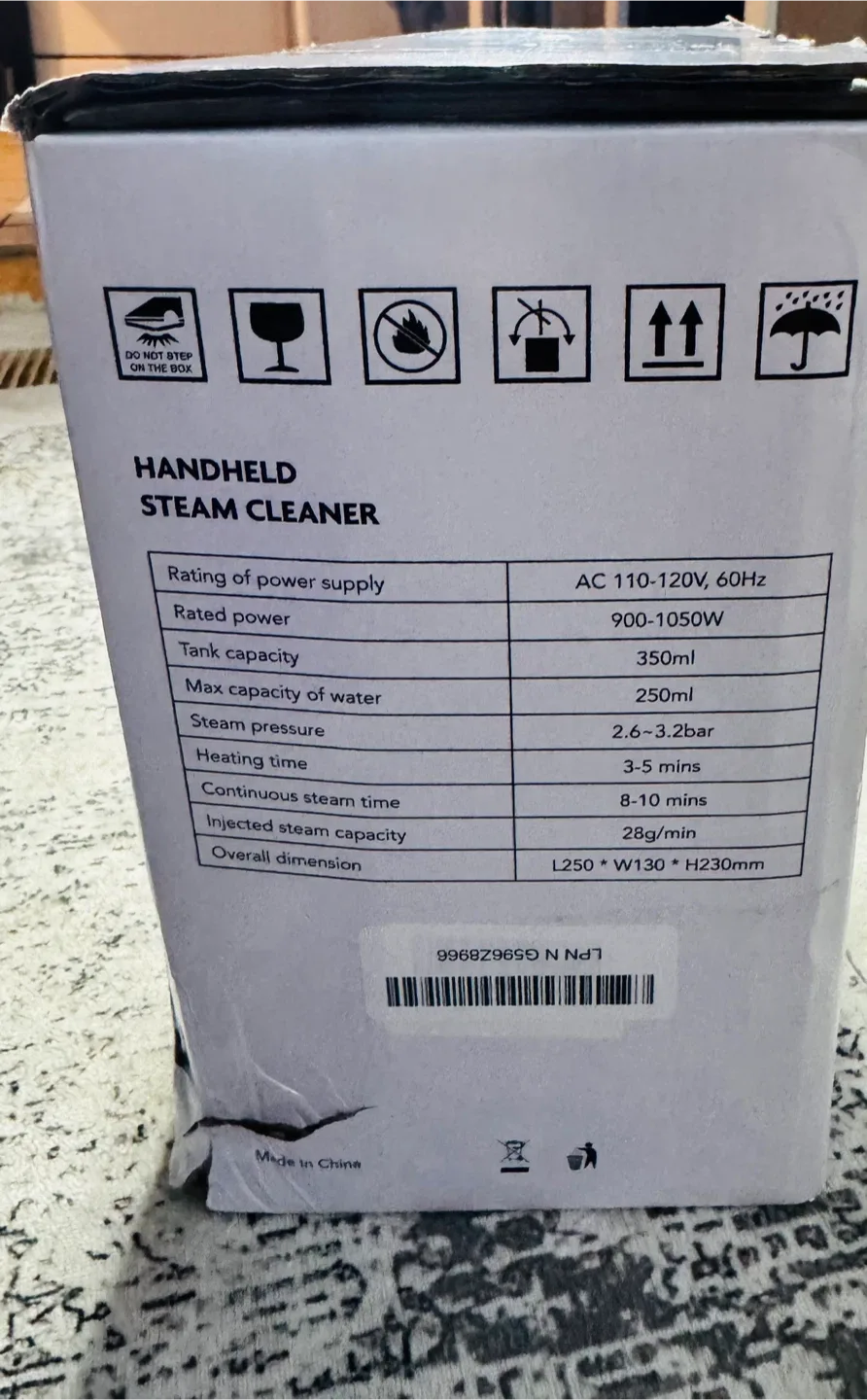 Handheld Steam Cleaner HY-307 - New in Box image indicator(2)