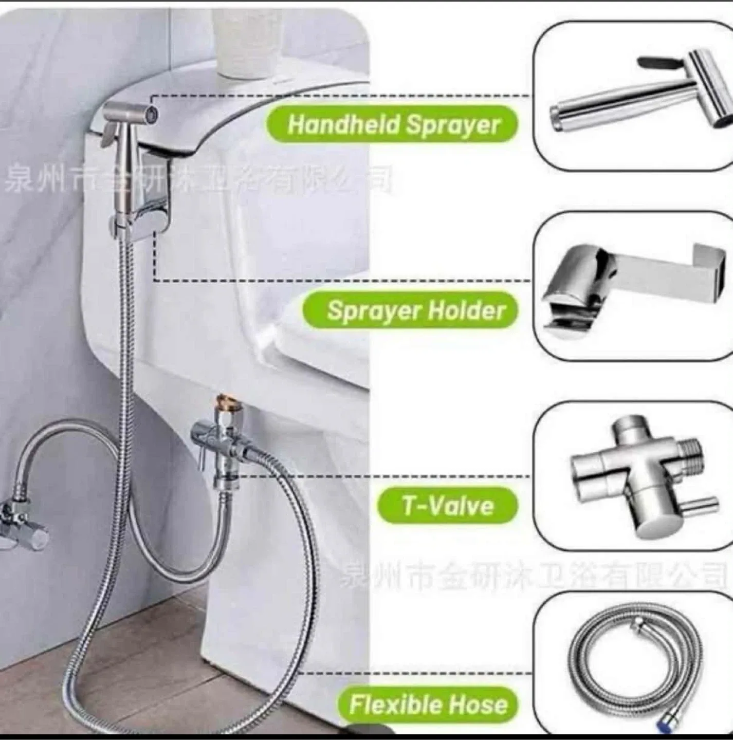 Bidet Sprayer Set - Handheld Toilet Attachment image indicator(4)