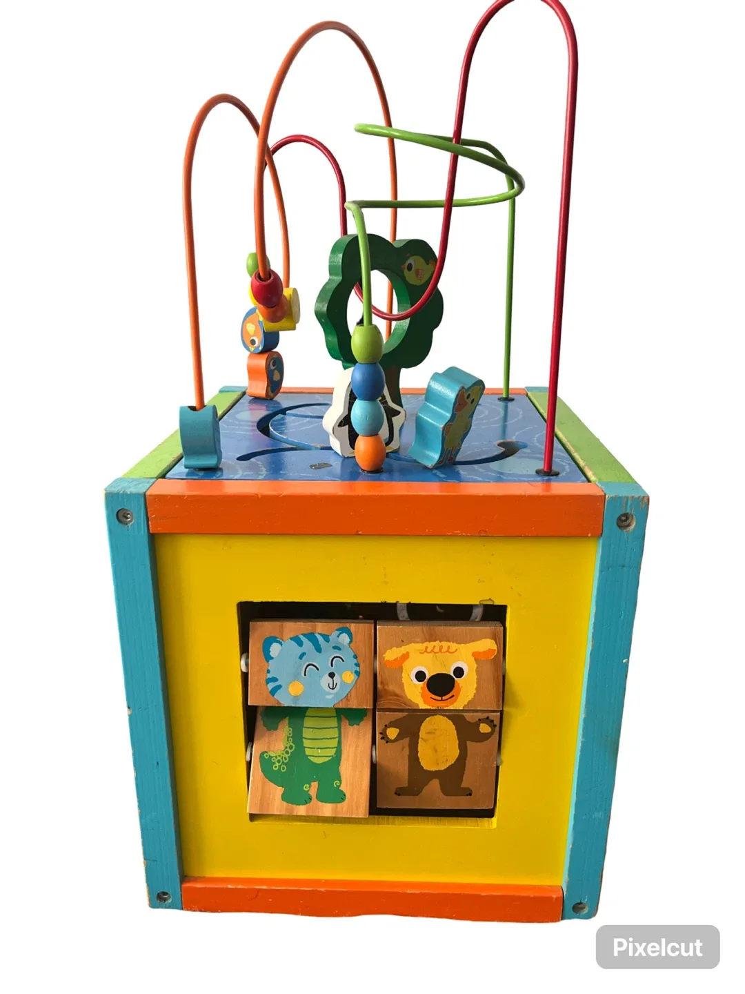 Wooden Activity Cube Toy