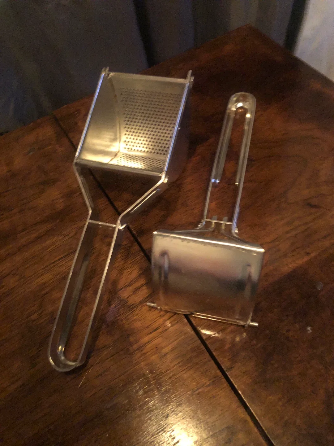 Vintage stainless steel Potato Ricer image indicator(2)