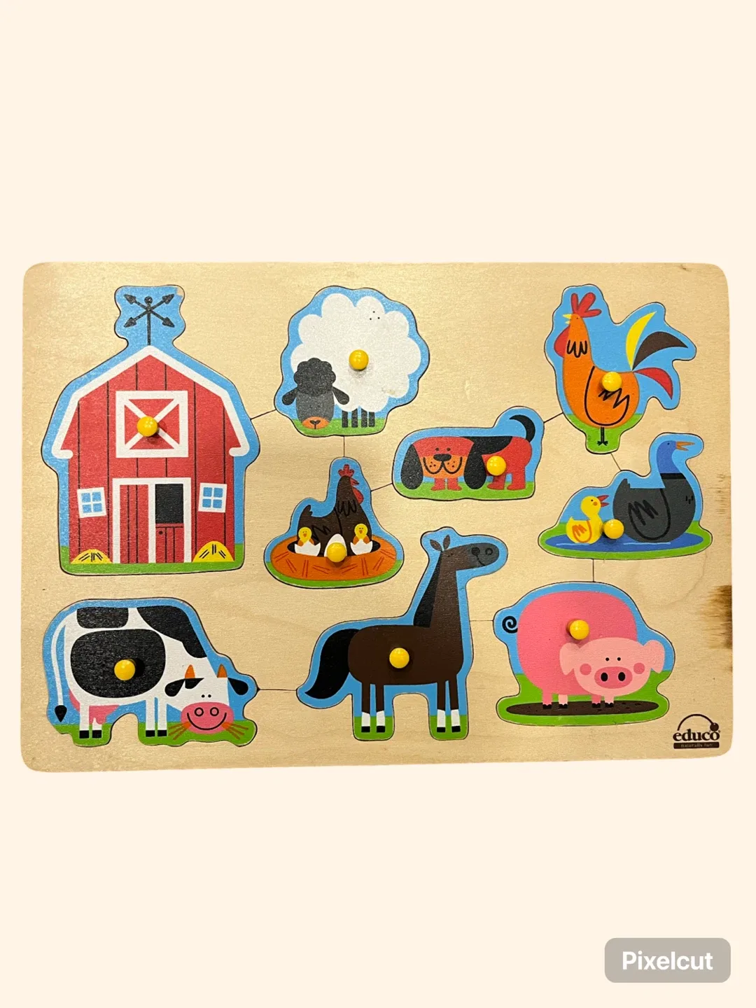 Educo Wooden Farm Animal Puzzle