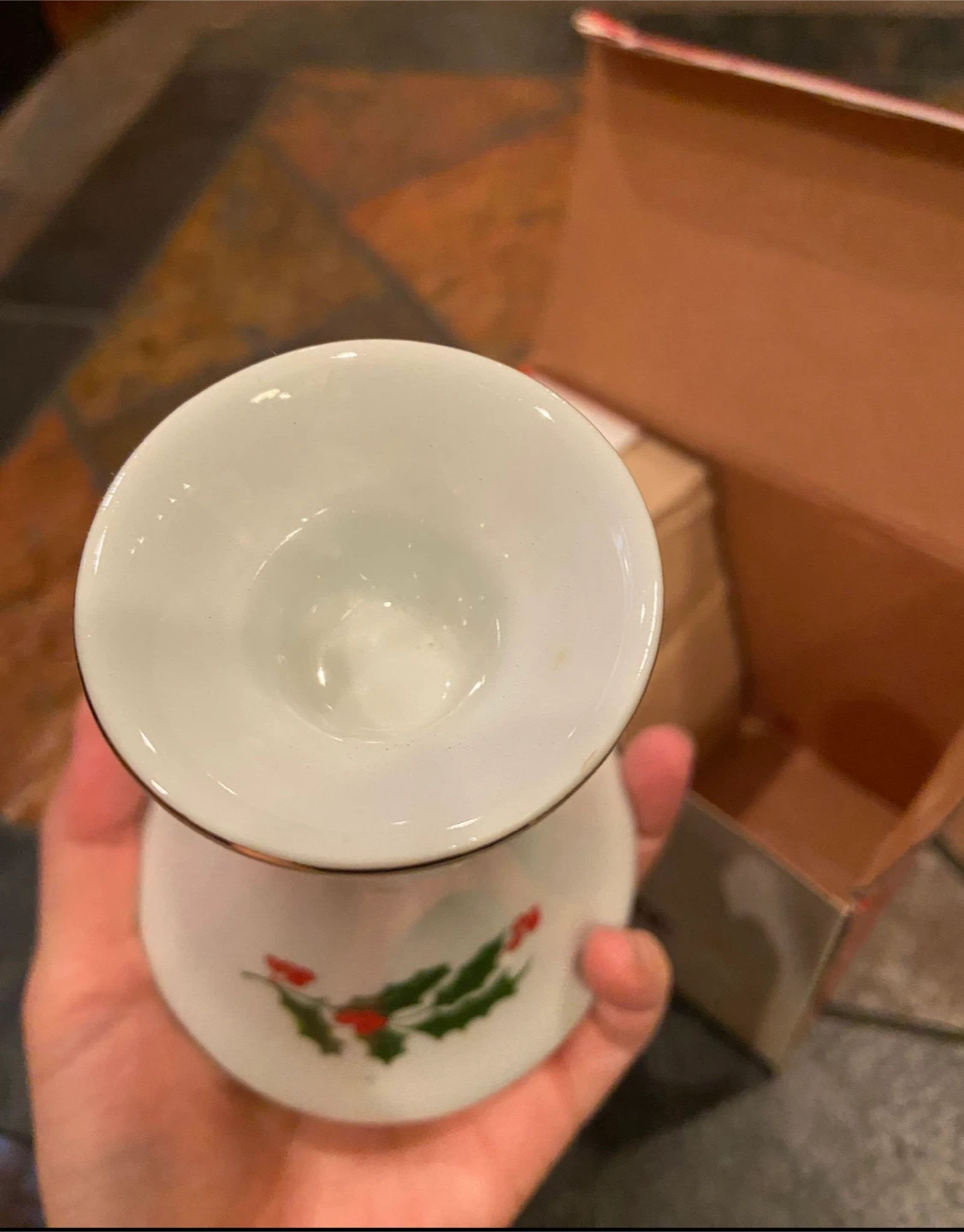 2 NEW CHRISTMAS Porcelain Candle Holders - photo 4