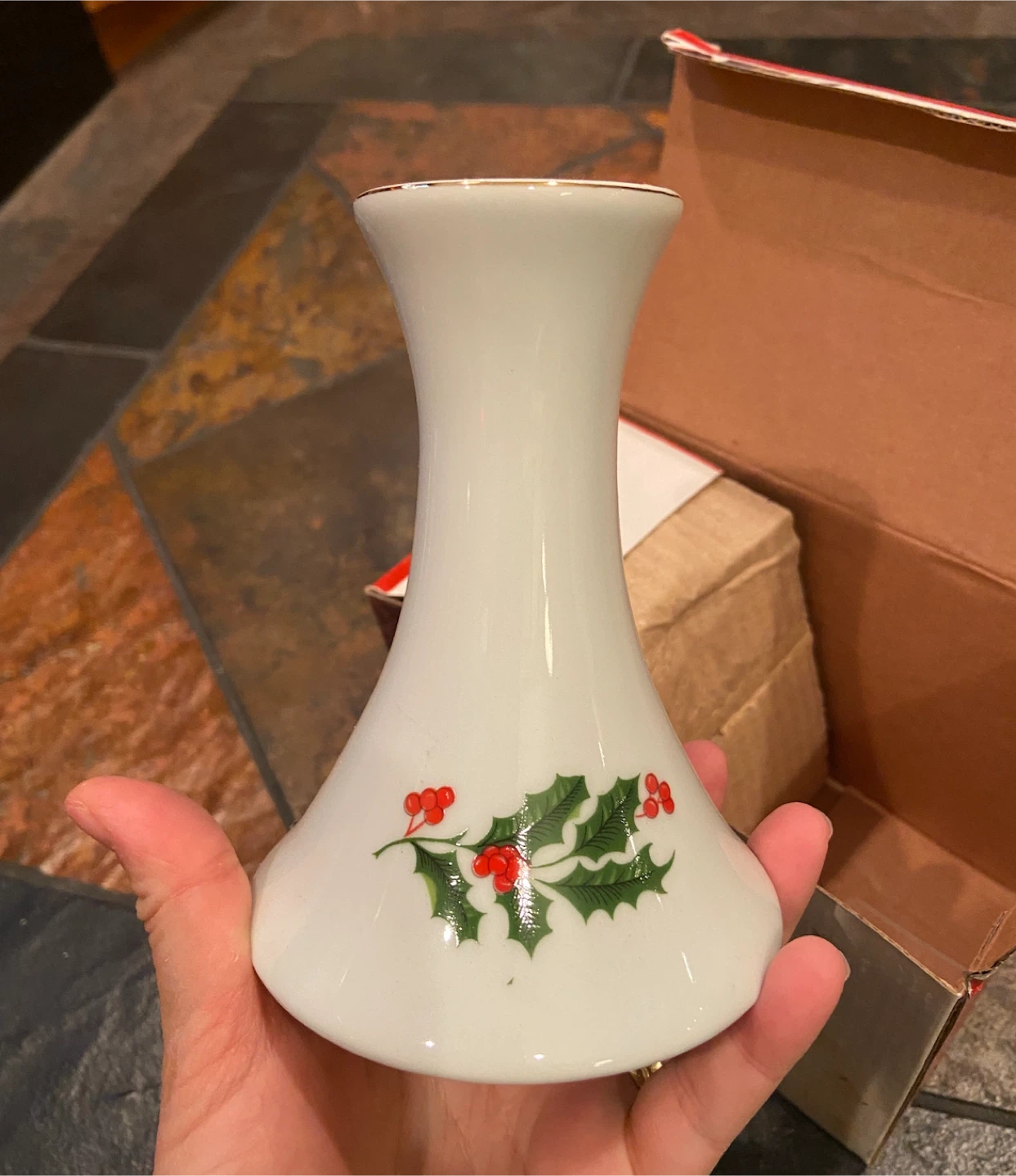 2 NEW CHRISTMAS Porcelain Candle Holders