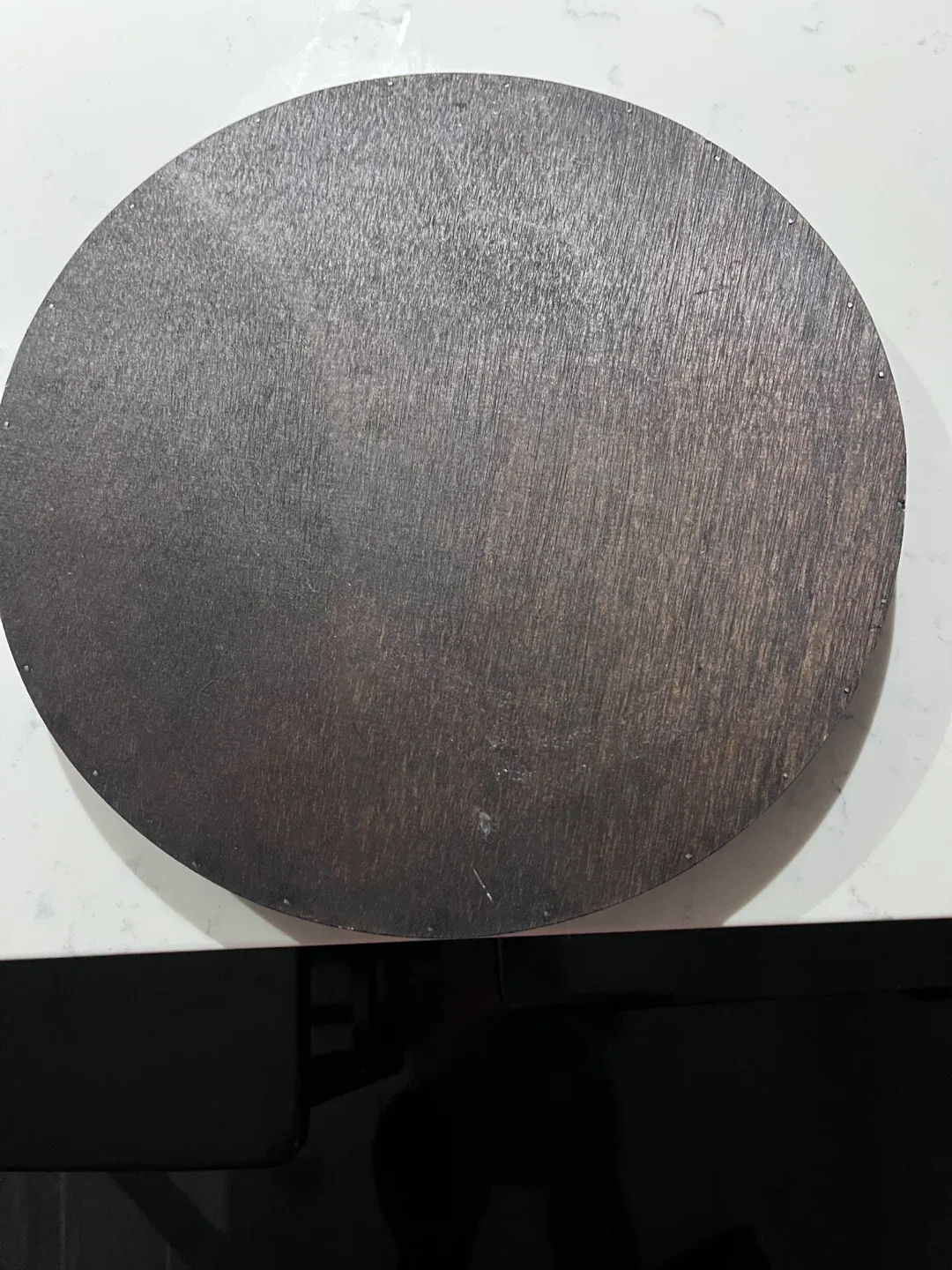 Dark Brown Wooden Round Display Box image indicator(3)