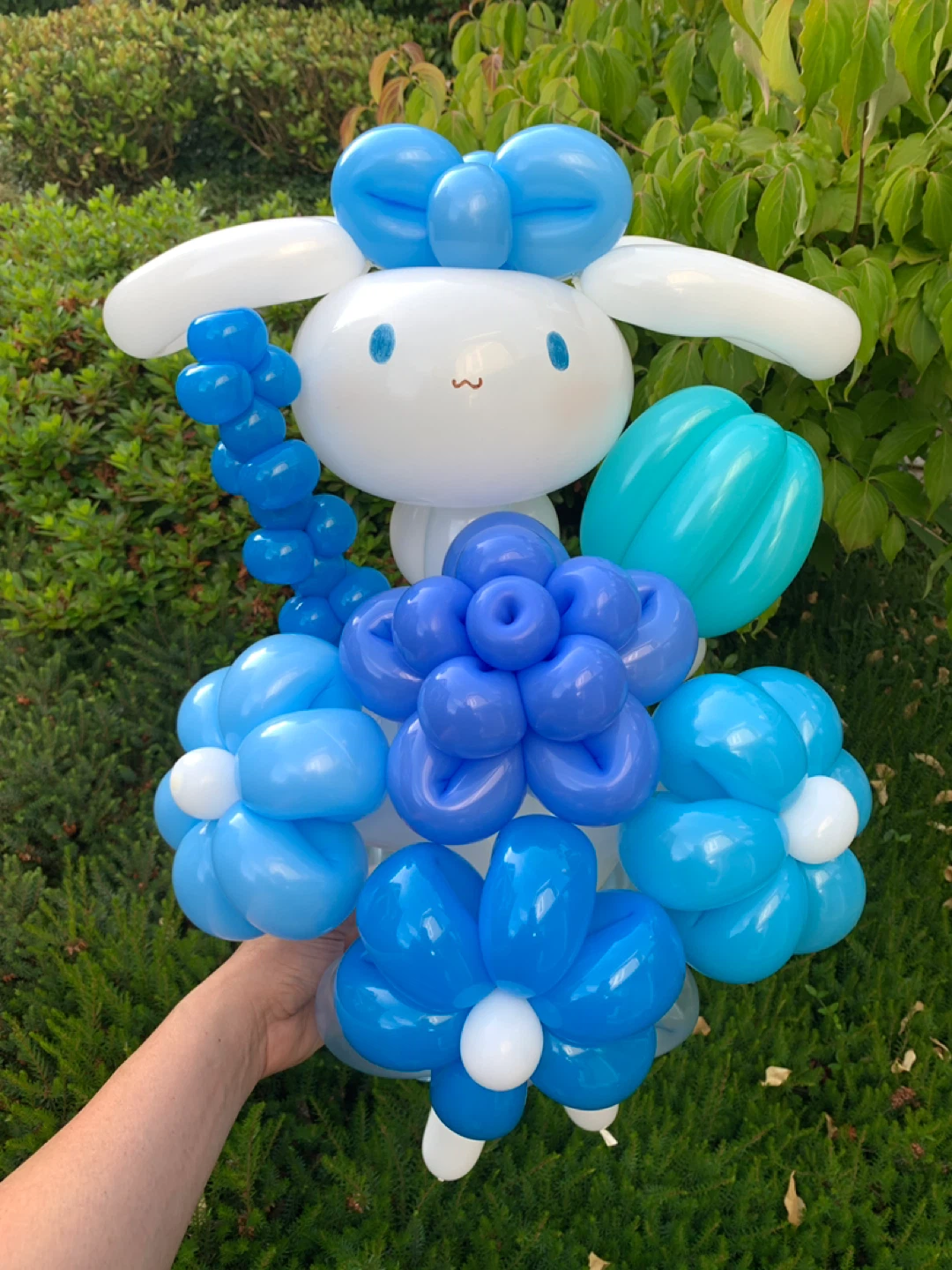 Handmade Cinnamoroll birthday grad balloon flower bouquet - photo 2