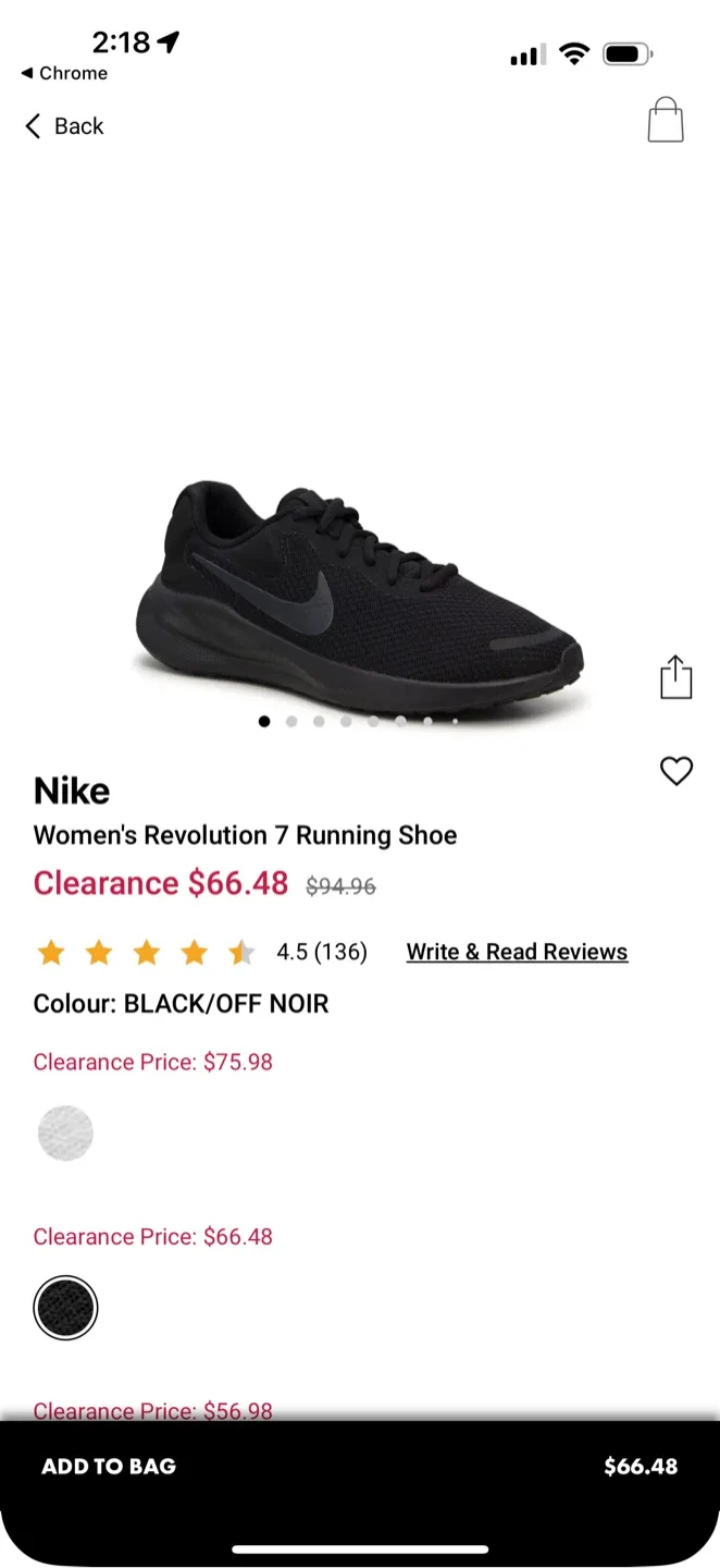 Nike Revolution 7 Women's Running Shoe - Black image indicator(2)