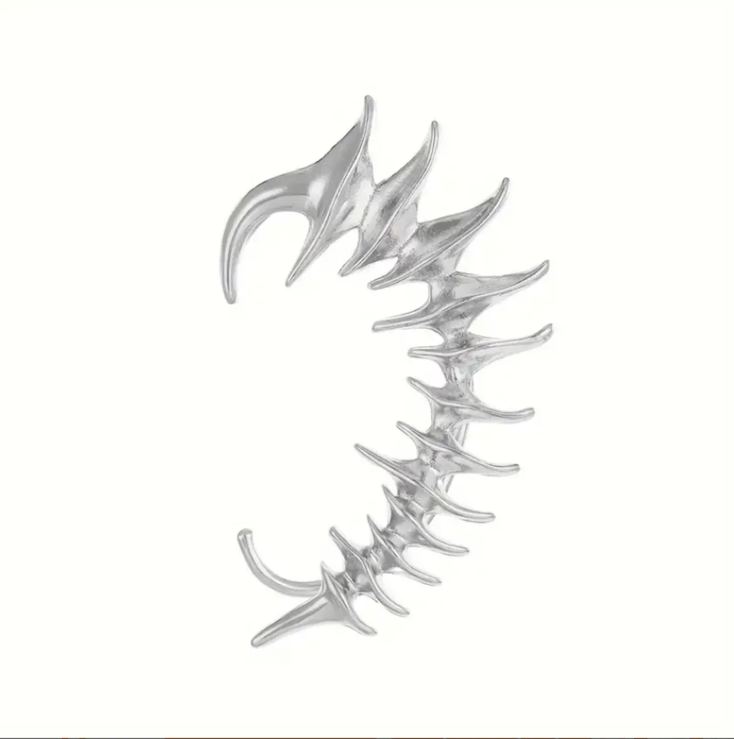 Silver Ear Cuff Wrap Earring