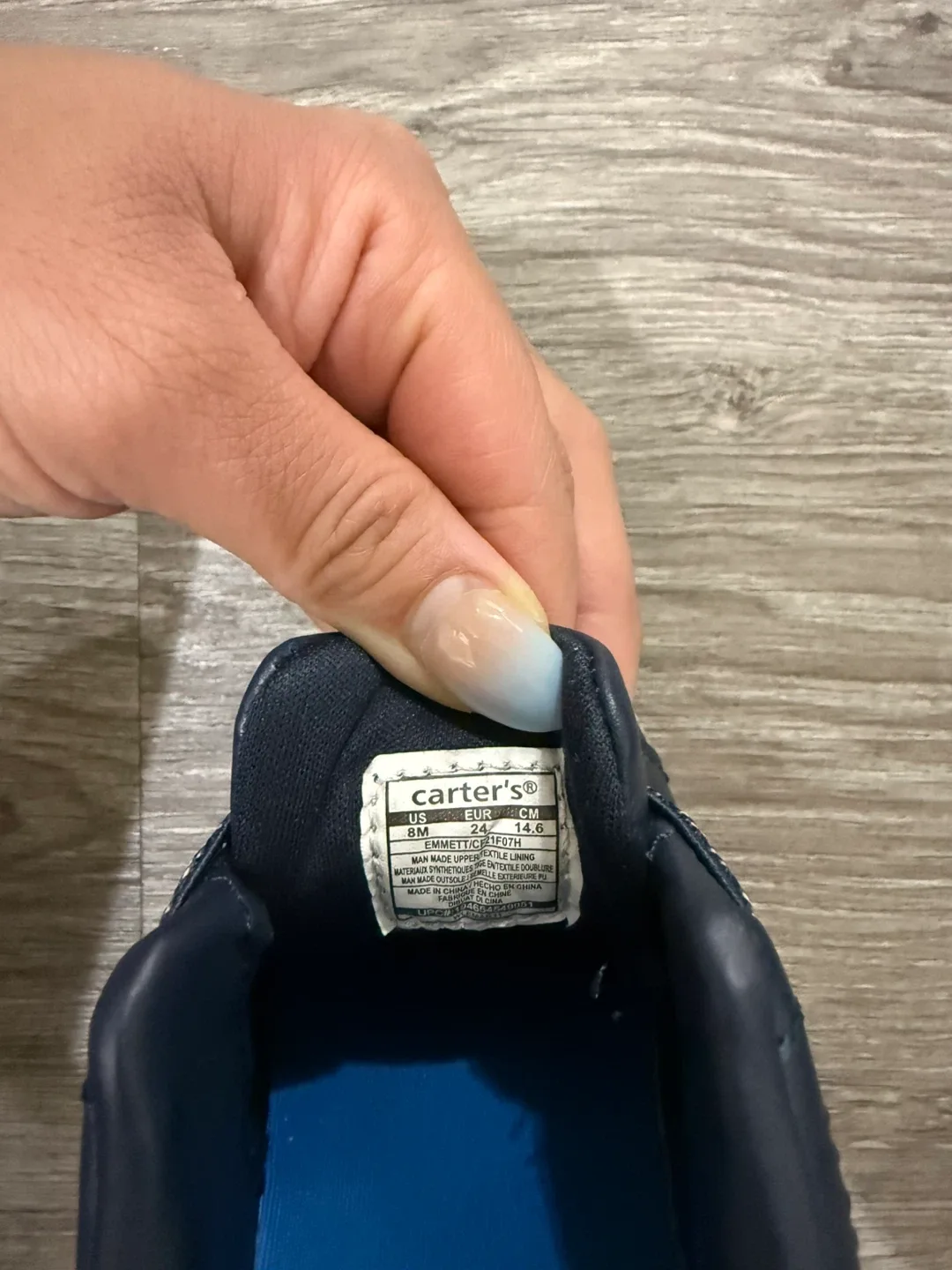 Carter's Blue Toddler Shoes - Size 8 image indicator(3)