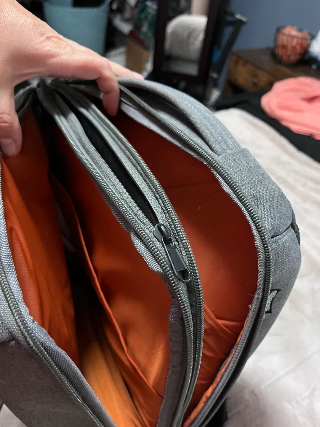 Grey Daimler Truck Laptop Backpack image indicator(6)