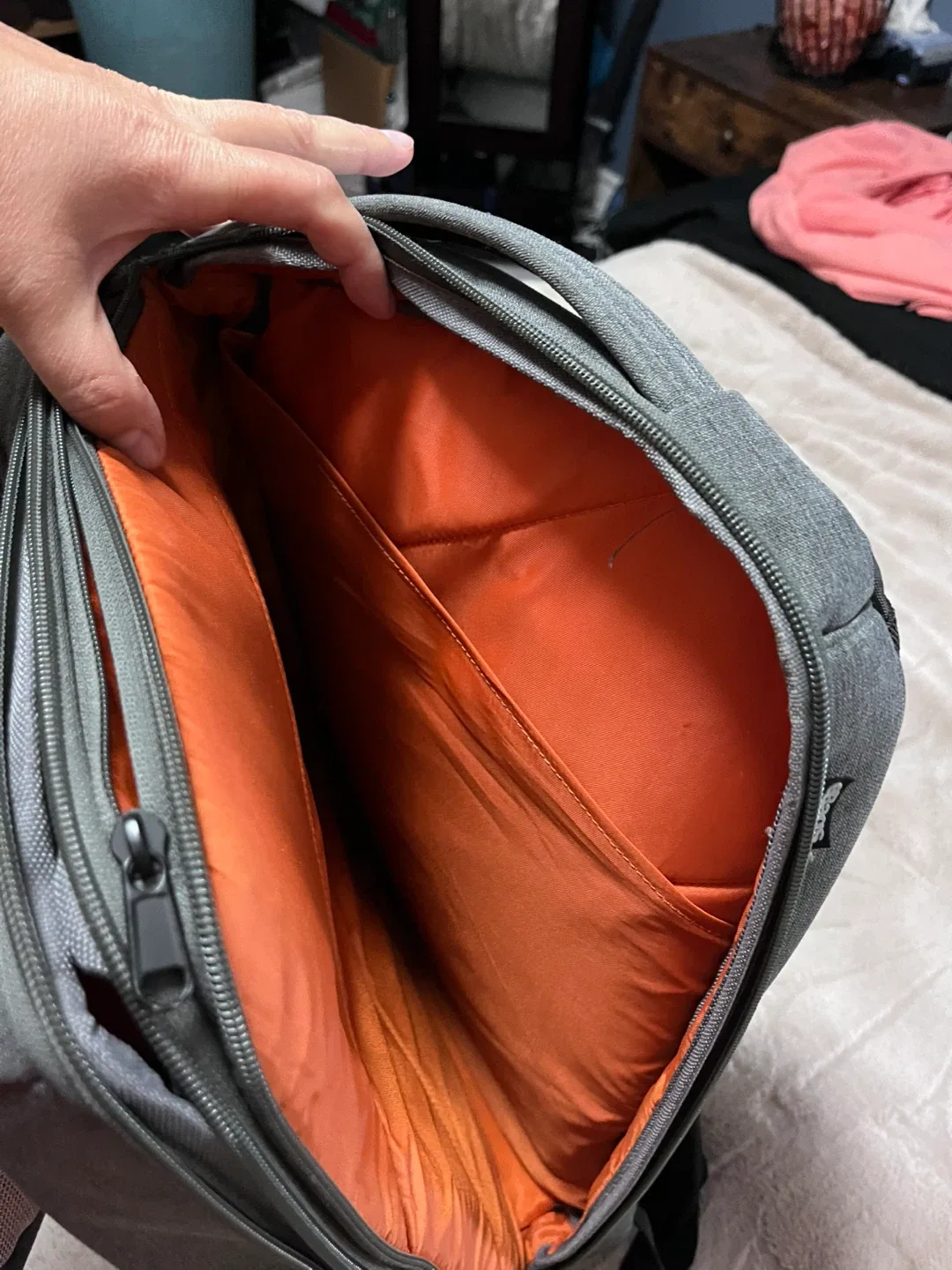 Grey Daimler Truck Laptop Backpack image indicator(4)