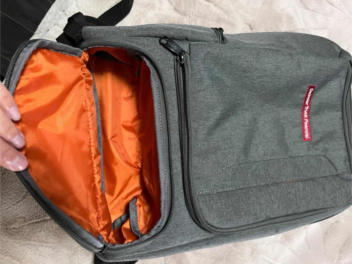 Grey Daimler Truck Laptop Backpack image indicator(5)