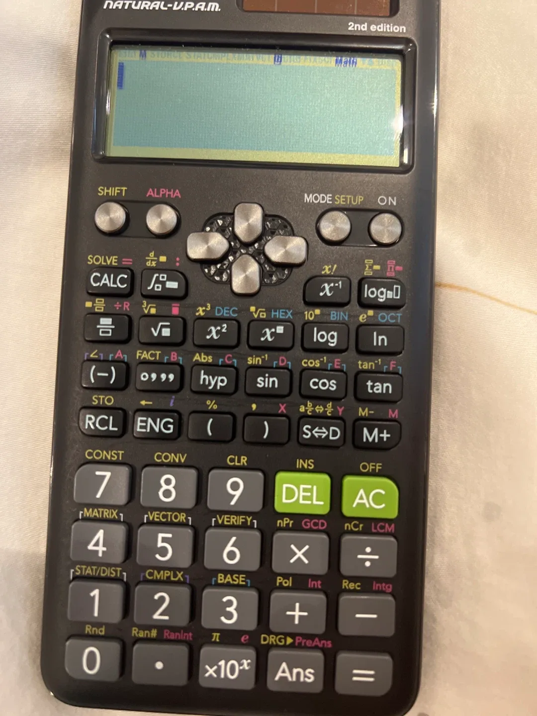 Casio Scientific Calculator - Natural V.P.A.M.