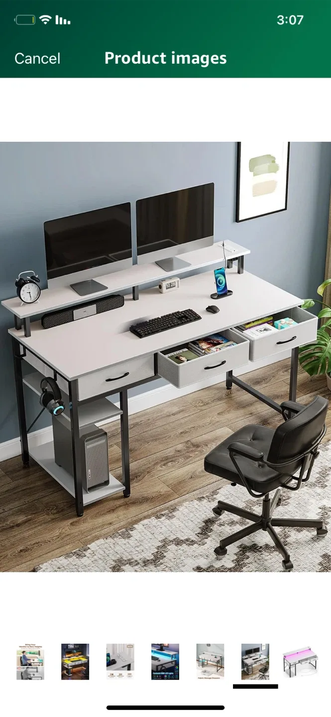 Gaming Desk with RGB LED Lights image indicator(7)