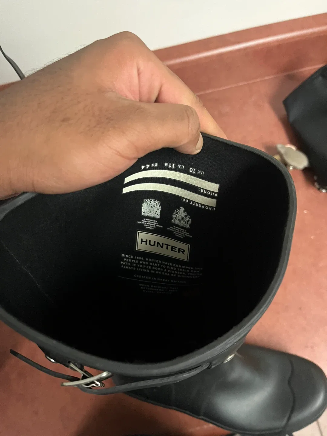 Hunter Rain Boots - Black, Size 11 US image indicator(3)