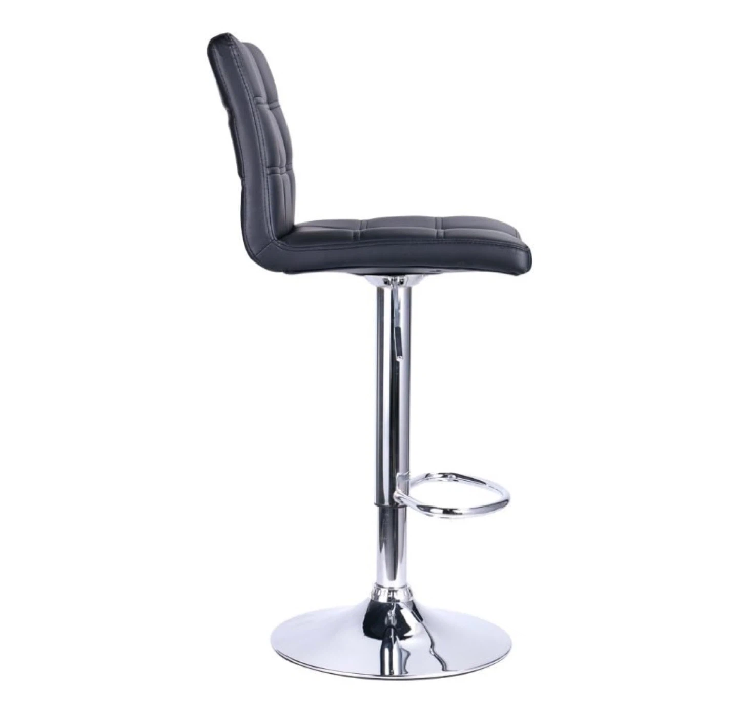 Black Adjustable Height Bar Stool - photo 5