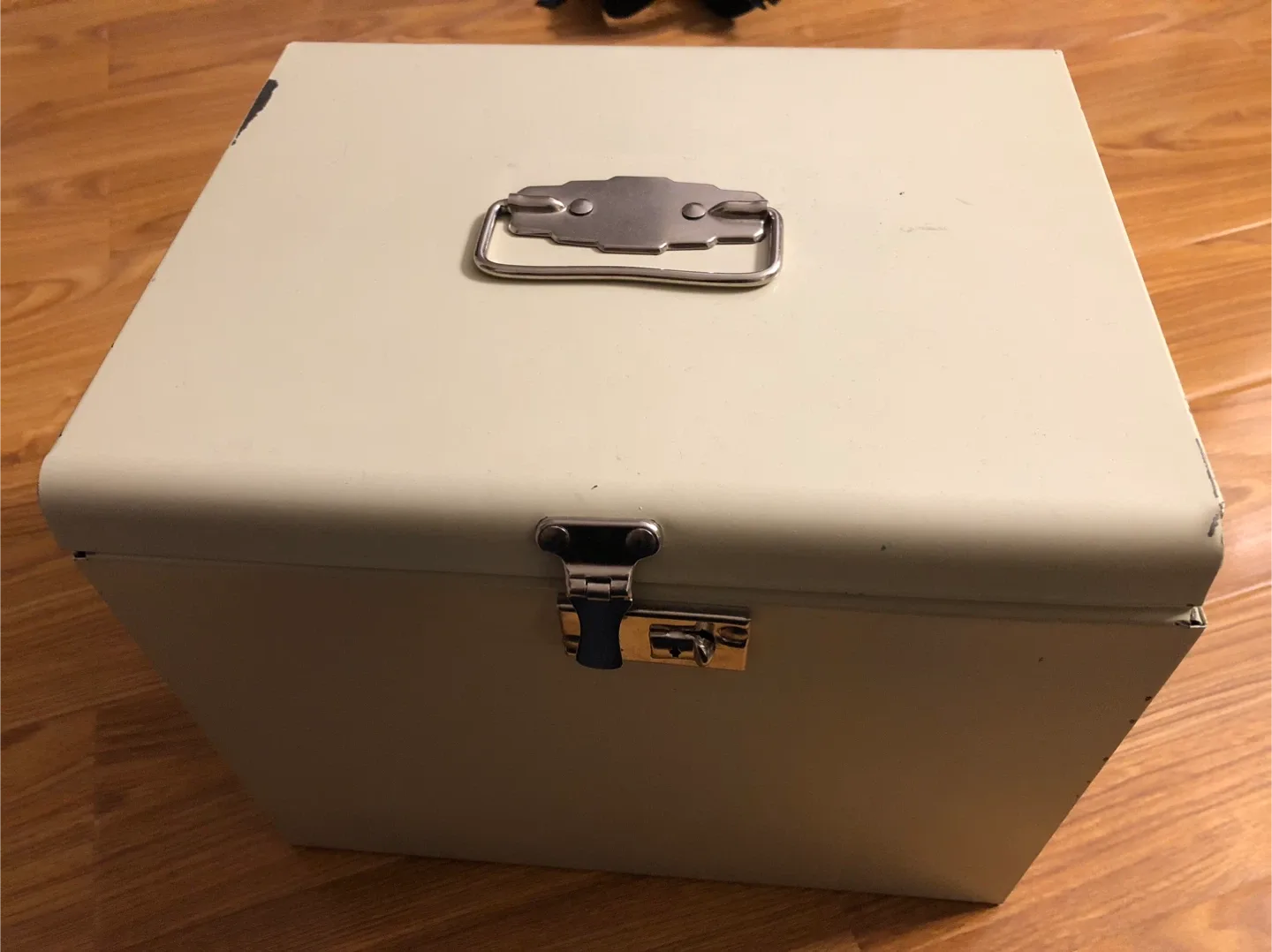 Vintage Metal File Box