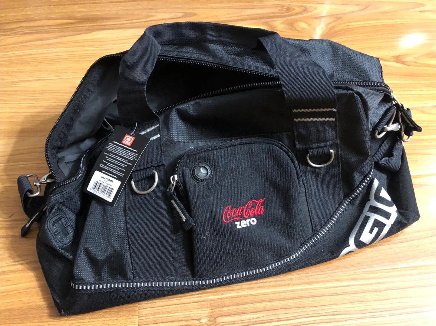 NEW UNUSED - Ogio Half Dome Coca Cola Zero Duffle Bag - Black